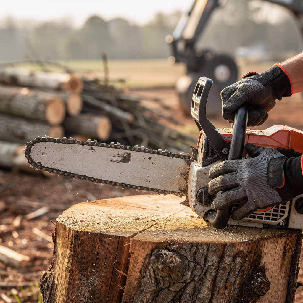 Nashville Tree Pros professional lot clearing service showing large-scale property clearing and debris removal