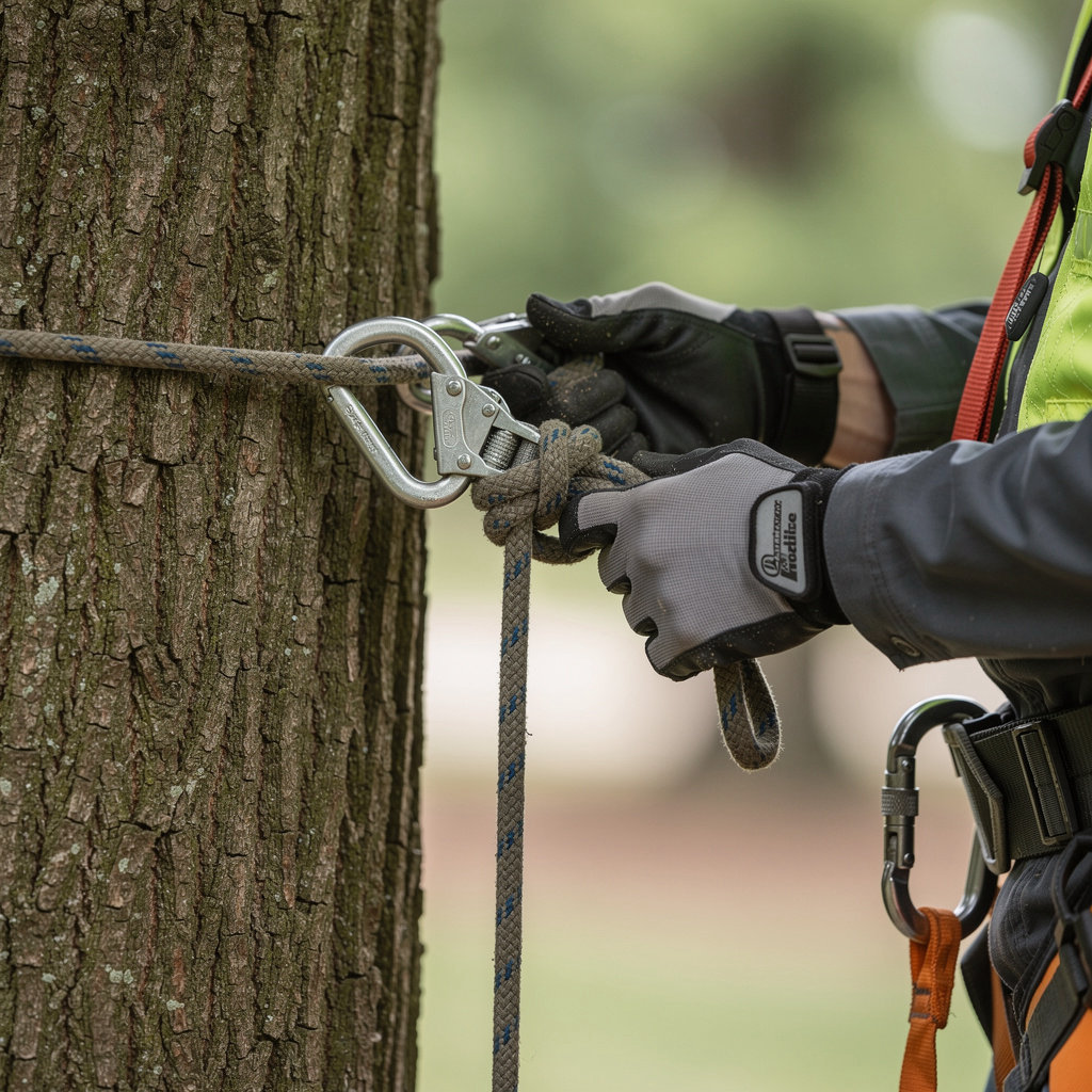 Nashville Tree Pros certified arborist demonstrating professional safety equipment and industry standards